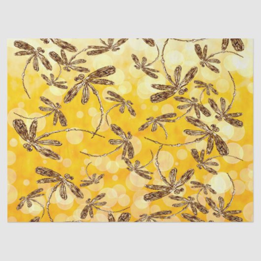 Dragonfly Sunshine Seidenpapier (Vorderseite)