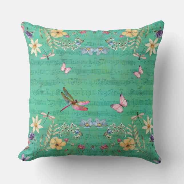Dragonfly Symphony Pillow Kissen (Vorderseite)