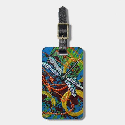 Dragonfly-Tag Gepäckanhänger (Vorderseite vertikal)