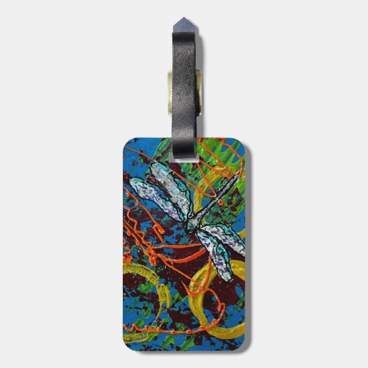 Dragonfly-Tag Gepäckanhänger (Rückseite vertikal)