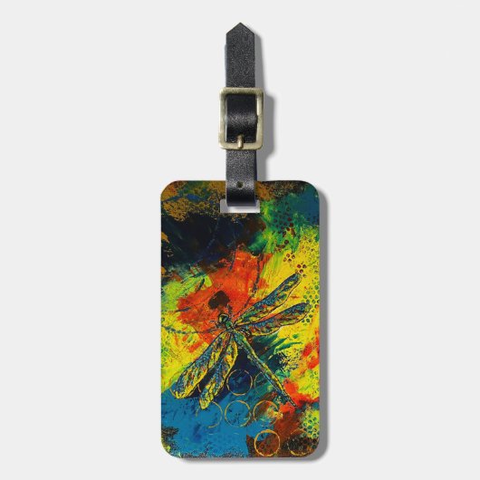 Dragonfly-Tag Gepäckanhänger (Vorderseite vertikal)