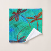 Dragonfly-Tanz Badhandtuch Set (Waschlappen)