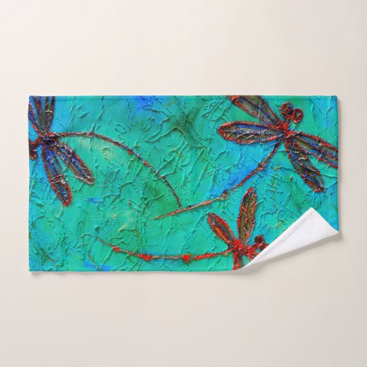 Dragonfly-Tanz Badhandtuch Set (Handtuch)