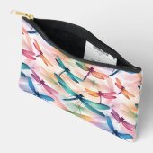 Dragonfly-Tanz Druckknopfdruck Nähtasche Zubehörtasche (Offen)