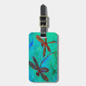 Dragonfly-Tanz Gepäckanhänger (Vorderseite vertikal)