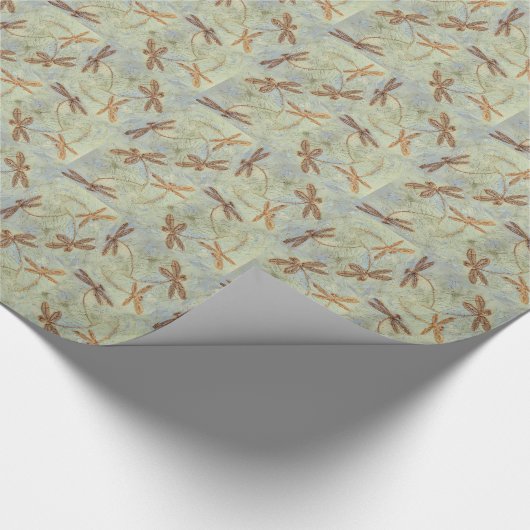 Dragonfly-Tanz Geschenkpapier (Ecke)
