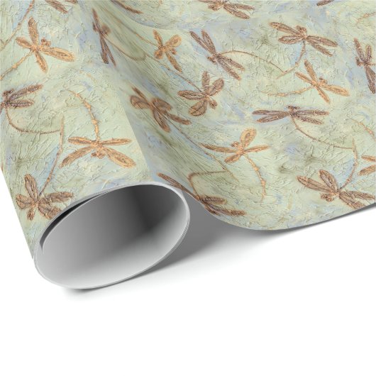 Dragonfly-Tanz Geschenkpapier (Rolleneckpunkt)