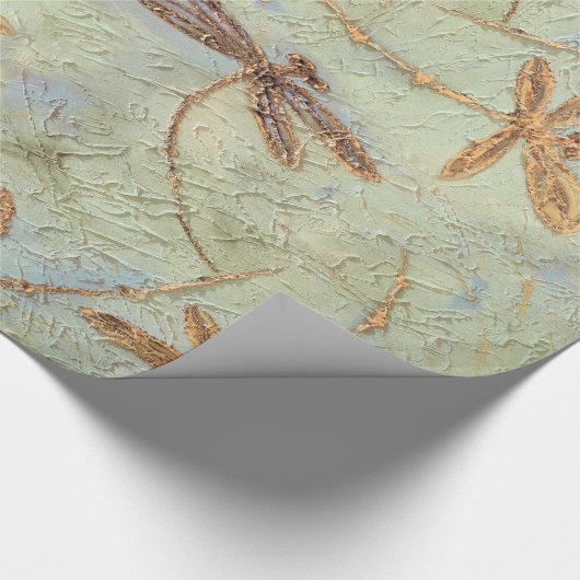 Dragonfly-Tanz Geschenkpapier (Ecke)