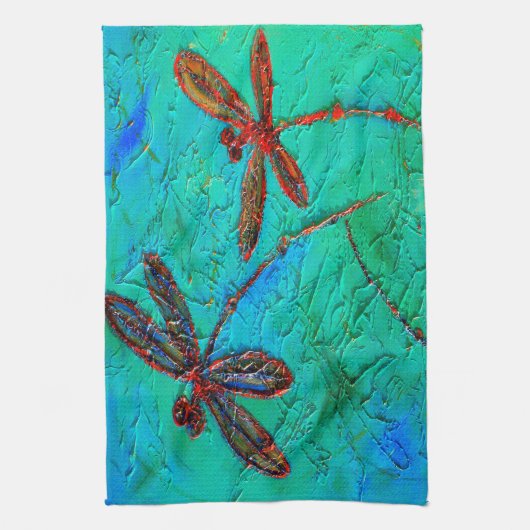 Dragonfly-Tanz Handtuch (Vertikal)