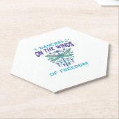 Dragonfly tanzt auf dem Winde Dragonfly Liebt Dr. Untersetzer (angewinkelt)