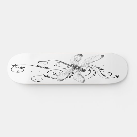 Dragonfly Tattoo Skateboard (Horizontal)