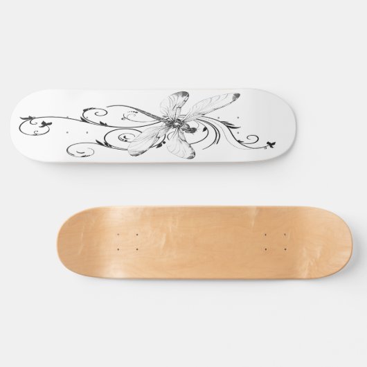 Dragonfly Tattoo Skateboard (Horizontal)