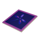 Dragonfly Tile (Fuschia-Grenze) Fliese (Seite)