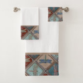 Dragonfly Tiles Badetuch Set (Insitu)