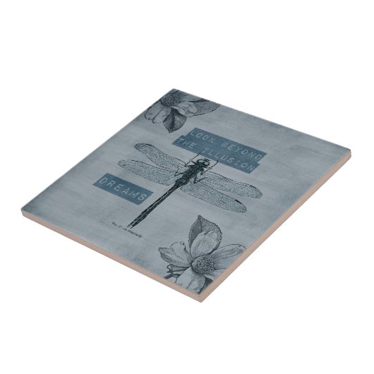 Dragonfly Traum Illusion Fliese (Seite)