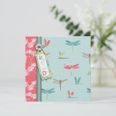 Dragonfly Träume Einladung Platz (Stehend Vorderseite)