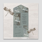 Dragonfly träumt alles in einer Hochzeitsfeier All In One Einladung