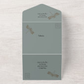 Dragonfly träumt alles in einer Hochzeitsfeier All In One Einladung (Außenbereich)