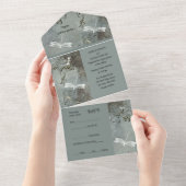 Dragonfly träumt alles in einer Hochzeitsfeier All In One Einladung (Abreißen)