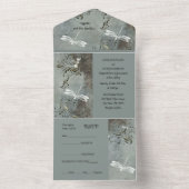 Dragonfly träumt alles in einer Hochzeitsfeier All In One Einladung (Innen Boden)