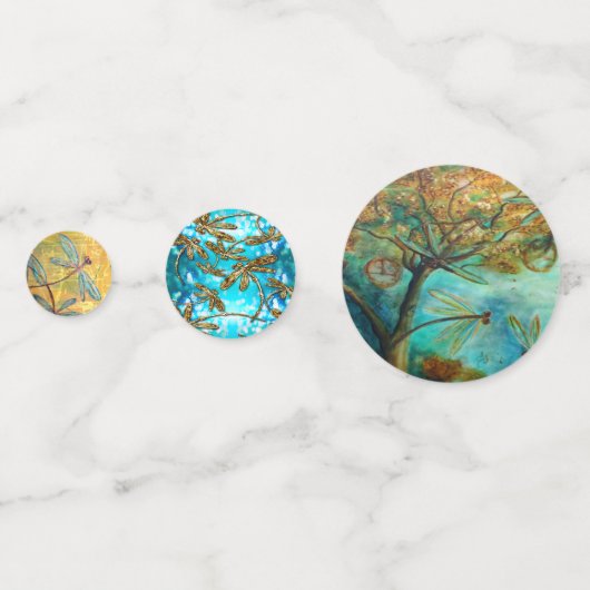 Dragonfly Trio Konfetti (Vorderseiten)