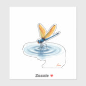 Dragonfly Tshirt Women Men Kids Insect Darner Skim Aufkleber (Blatt)