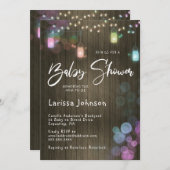 Dragonfly Twinkle Lights Kinderdusche Einladung (Vorne/Hinten)