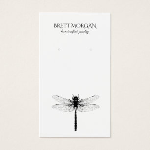 Dragonfly Typografie Erring Juwelieranzeigekarte
