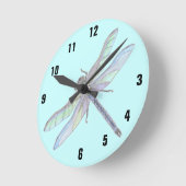 DRAGONFLY-Uhr Runde Wanduhr (Winkel)