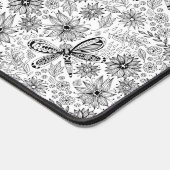 Dragonfly und Blume-Doodle-Packpapier Schreibtischunterlage (Ecke)