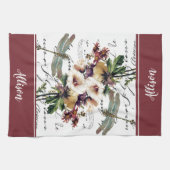 Dragonfly und Blume personalisiert Küchenhandtüche Geschirrtuch (Horizontal)