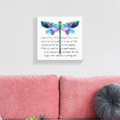 Dragonfly und Engel Leinwanddruck (Insitu (Wohnzimmer))