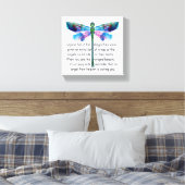 Dragonfly und Engel Leinwanddruck (Insitu (Schlafzimmer))