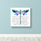 Dragonfly und Engel Leinwanddruck (Insitu (Holzboden))