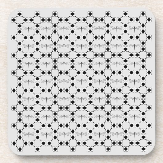 Dragonfly - Untersetzer aus grauem Kunststoff - Se (Vorderseite)