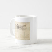 Dragonfly Vintag Antike klassische Natur Kaffeetasse (Vorderseite Links)