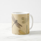Dragonfly Vintag Antike klassische Natur Kaffeetasse (VorderseiteRechts)