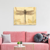 Dragonfly Vintag Antike klassische Natur Leinwanddruck (Insitu (Wohnzimmer))