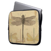 Dragonfly Vintag Antique Classic Zeichnend Laptopschutzhülle (Vorderseite Links)