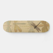 Dragonfly Vintag Antique Classic Zeichnend Skateboard (Horizontal)