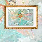 Dragonfly Vintag Floral Decoupage Seidenpapier
