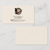 Dragonfly-Visitenkarte (W/Mondhintergrund) Visitenkarte (Vorne/Hinten)