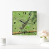 Dragonfly Wall Clock Quadratische Wanduhr (Zuhause)