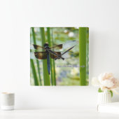 Dragonfly Wall Clock Quadratische Wanduhr (Zuhause)