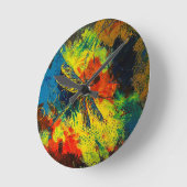 Dragonfly Wall Clock Runde Wanduhr (Winkel)