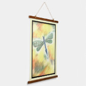 Dragonfly Wandteppich Mit Holzrahmen (Gewinkelt)