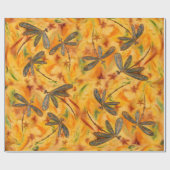 Dragonfly Warm Breeze Wrapping Paper Geschenkpapier (Flach)