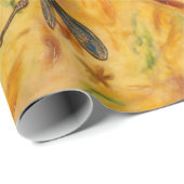 Dragonfly Warm Breeze Wrapping Paper Geschenkpapier (Rolleneckpunkt)