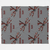 Dragonfly/Warrior...APS Fleece Blanket (Vorderseite (Horizontal))