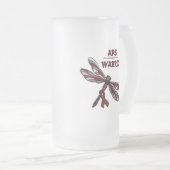 Dragonfly/Warrior...APS Mattglas Bierglas (VorderseiteRechts)